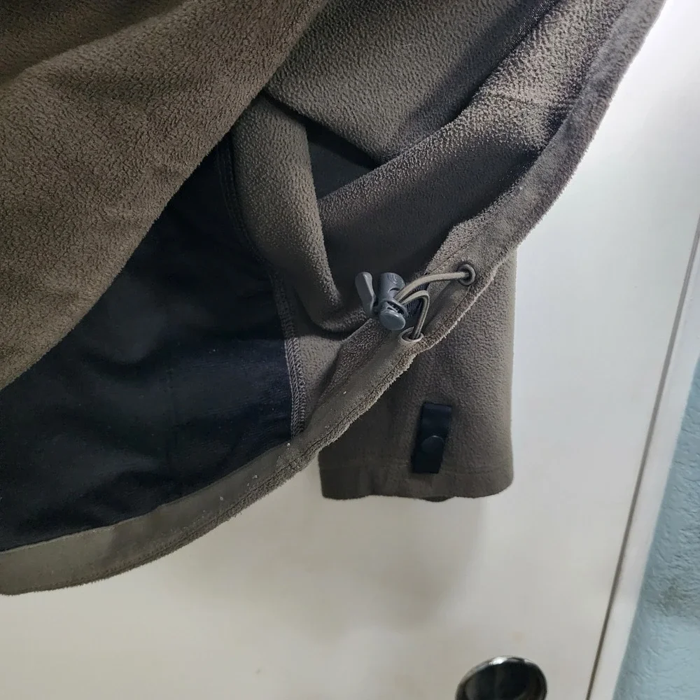 The North Face TKA 200 Fleece Jacket Mens L Olive Green Good Full Zip Midweight